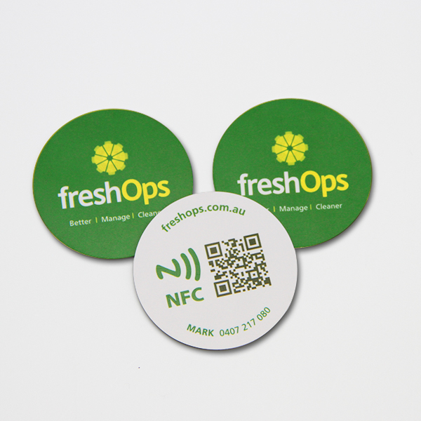 round shape plastic card