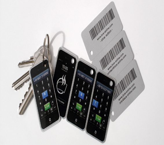 pvc combo barcode key card