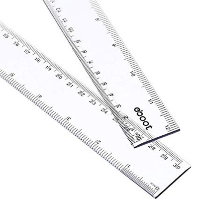 clear plastic ruler