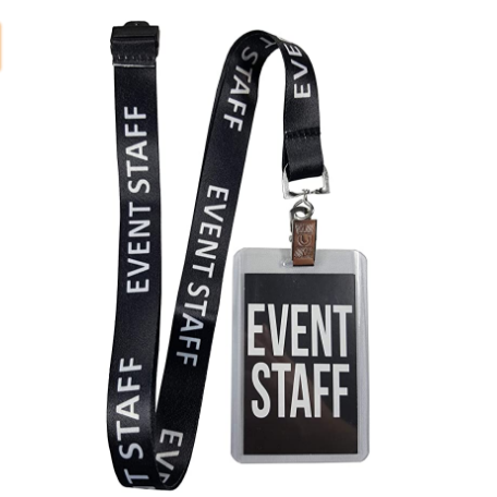 Customizable Event Passes Lanyards with ID Badges Inside