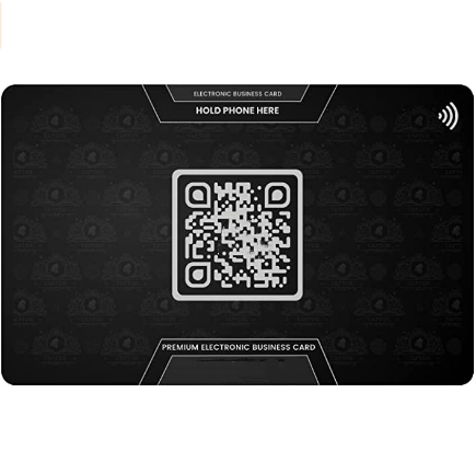 QR Code Visiting Card Made from Metal
