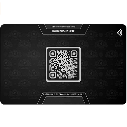 QR Code Visiting Card Made from Metal