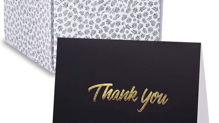Custom Embossed Thank You Cards