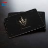 black metal business cards